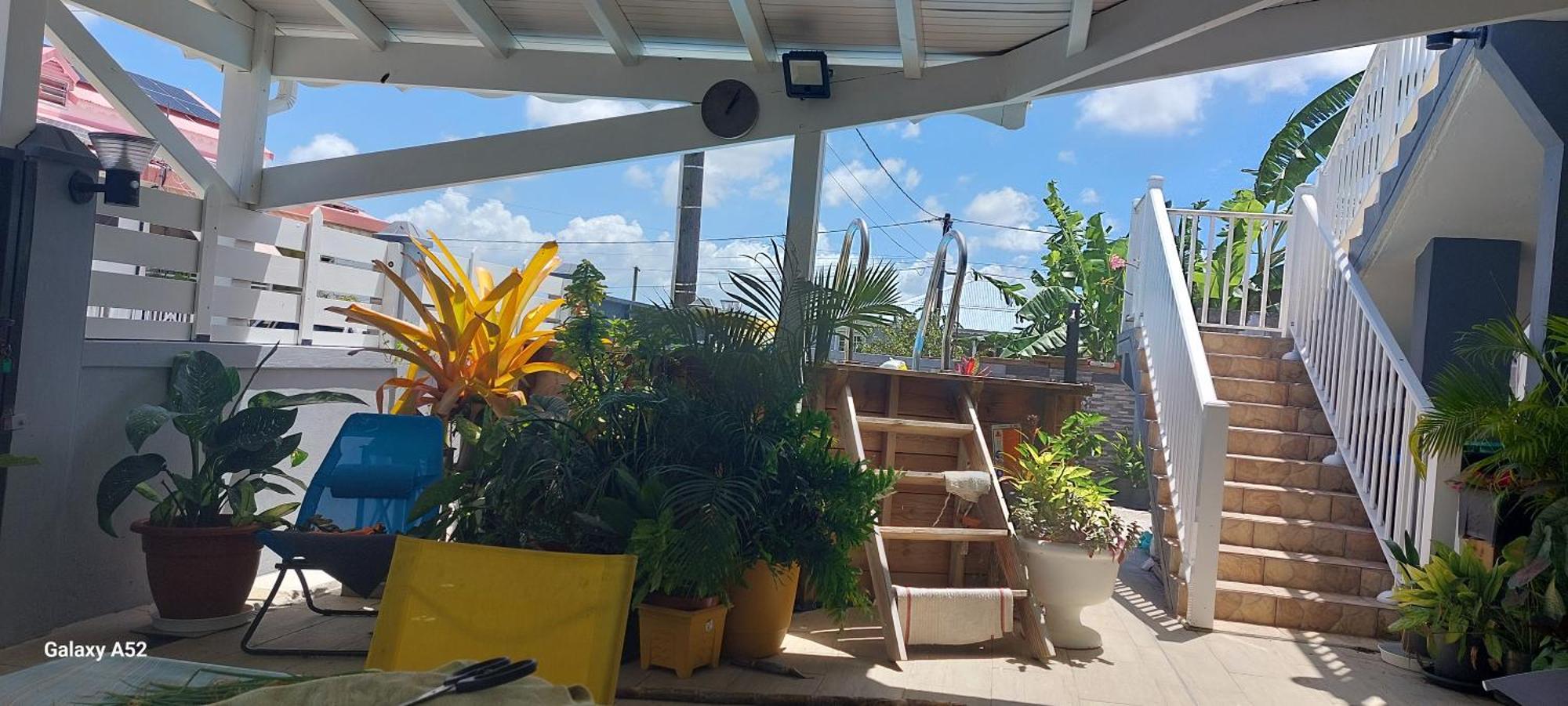 Haut de villa agréable et paisible climatise, wifi Anse-Bertrand Exterior foto